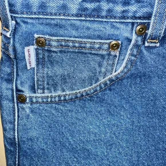 Carhartt Relaxed fit 42 x 32 100% cotton medium wash Jeans - Picture 4 of 6